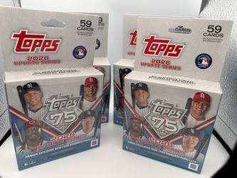 Lot of 4 Topps 2026 Update Series Hanger Boxes (Sealed)