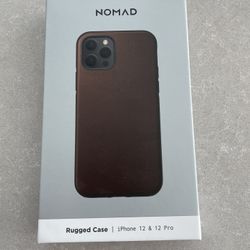 Nomad Rugged iPhone 12 Leather Case