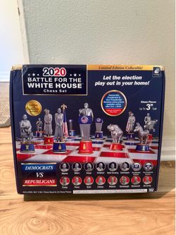 Bulkhead 2020 Battle For The White House Chess Set New