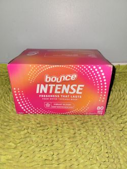 Box bounce Intense vibrant bloom 80 Dryer Sheets