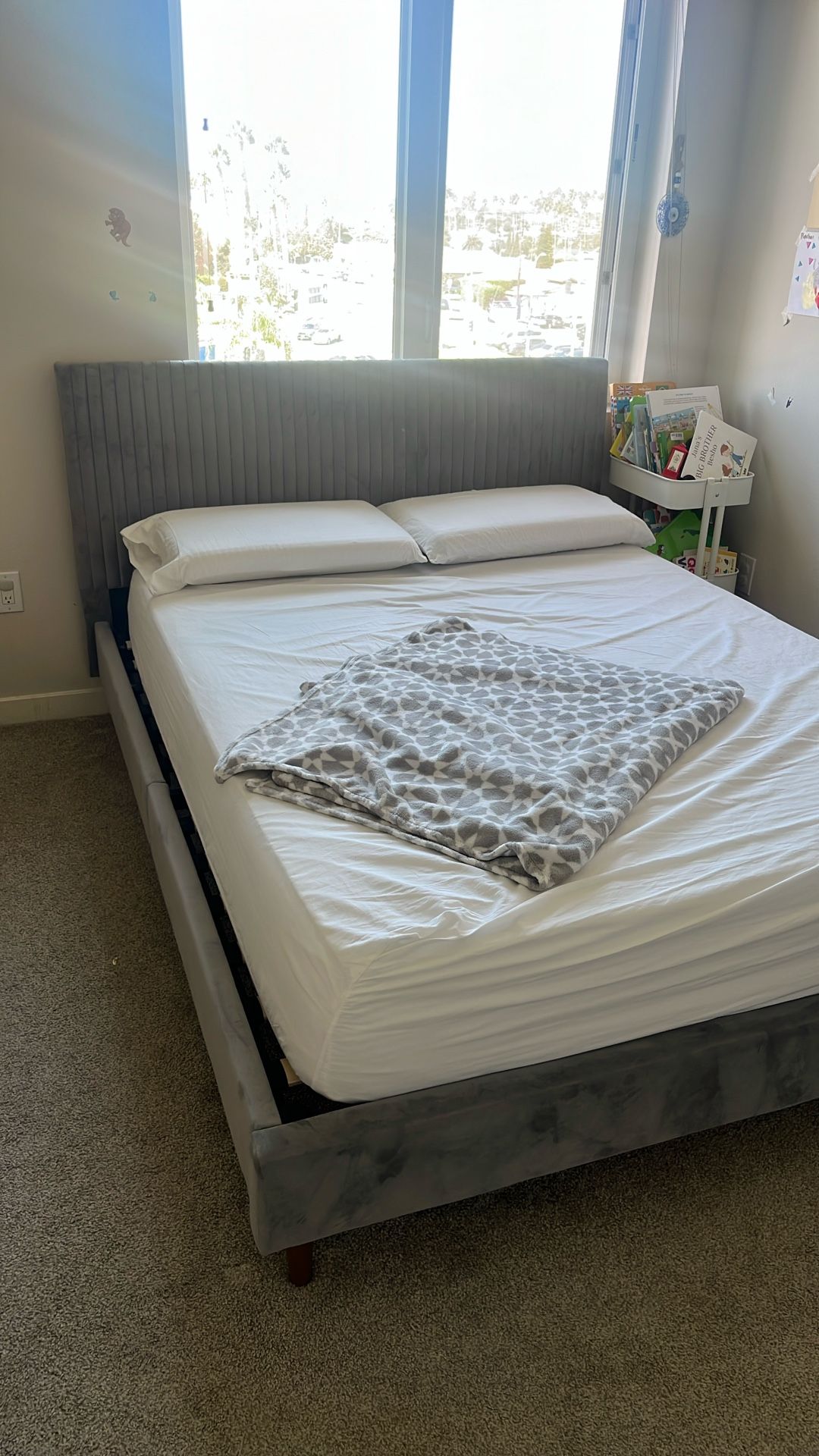 Queen Size Upholstered Bed Frame