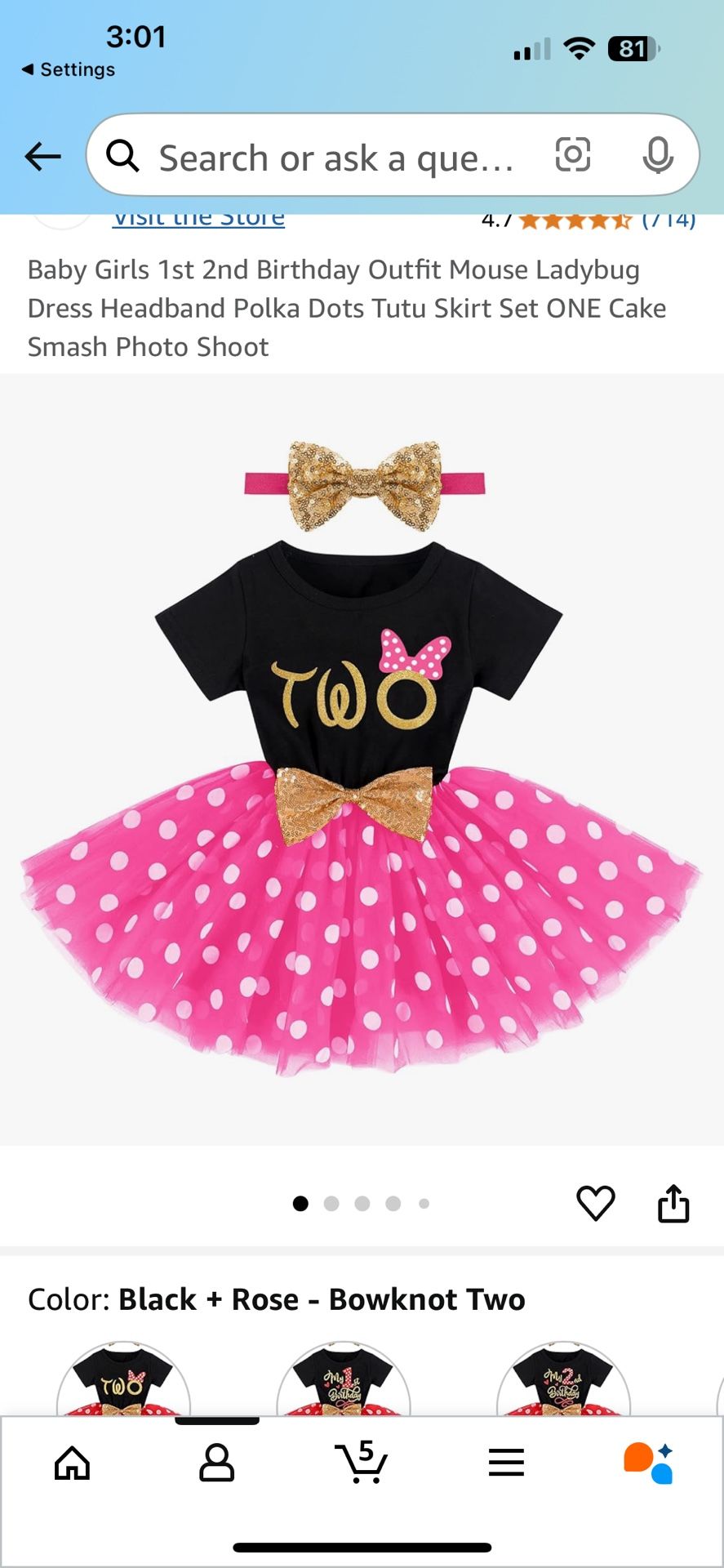 Minnie Birthday Dress For 2 Years And Backdrop
