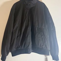 Calvin Klein Men’s XL Dark-Gray Bomber-Style Jacket