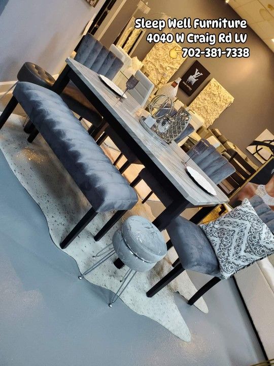 ✨️ Dining Table Chairs Sets! Furniture Sectionals, Queen Bedrooms Avail