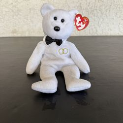 TY Beanie Baby Wedding Bear Named Mr 