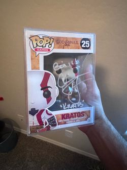 Funko Pop Kratos God of War #25 Signed