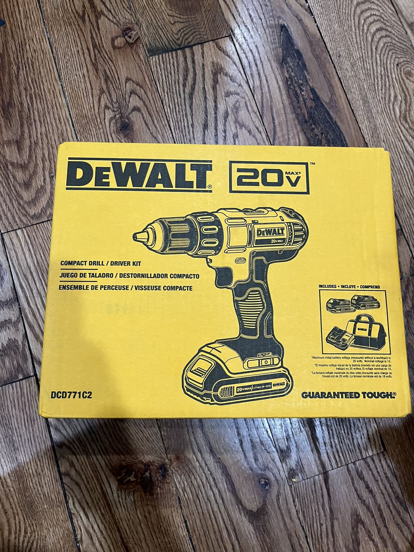 DeWalt 20V MAX 1/2 in. Brushed Cordless Compact Drill Kit (Battery & Charger)