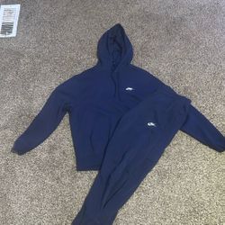 Navy Blue Nike Hoodie Set  Size M