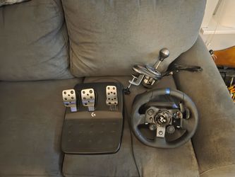 PC Racing Wheel, Pedals and Shifter -Logitech G923 and Thrustmaster TH8A
