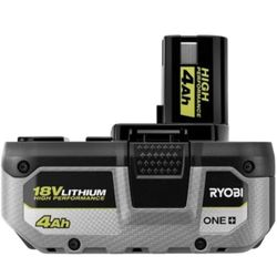 TTI Ryobi PBP004 ONE+ High Performance 18 Volts Lithium-Ion 4.0 Ah Battery