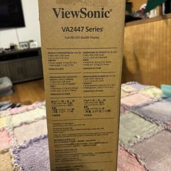 ViewSonic VA2447 Full HD LED Monitor – Brand New in Box!