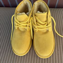 Yellow Ugg Neumel Ankle Boots