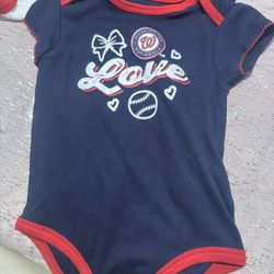 MLB Washington Nationals Infant Girls' 1pk Bodysuit