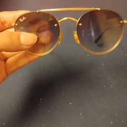Ray Ban Double Round Bridge SunGlasses