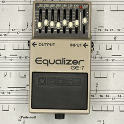 BOSS GE-7 Graphic Equalizer 7-band EQ 100Hz-6.4KHz Guitar Effect Pedal