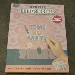 Acrylic letter board