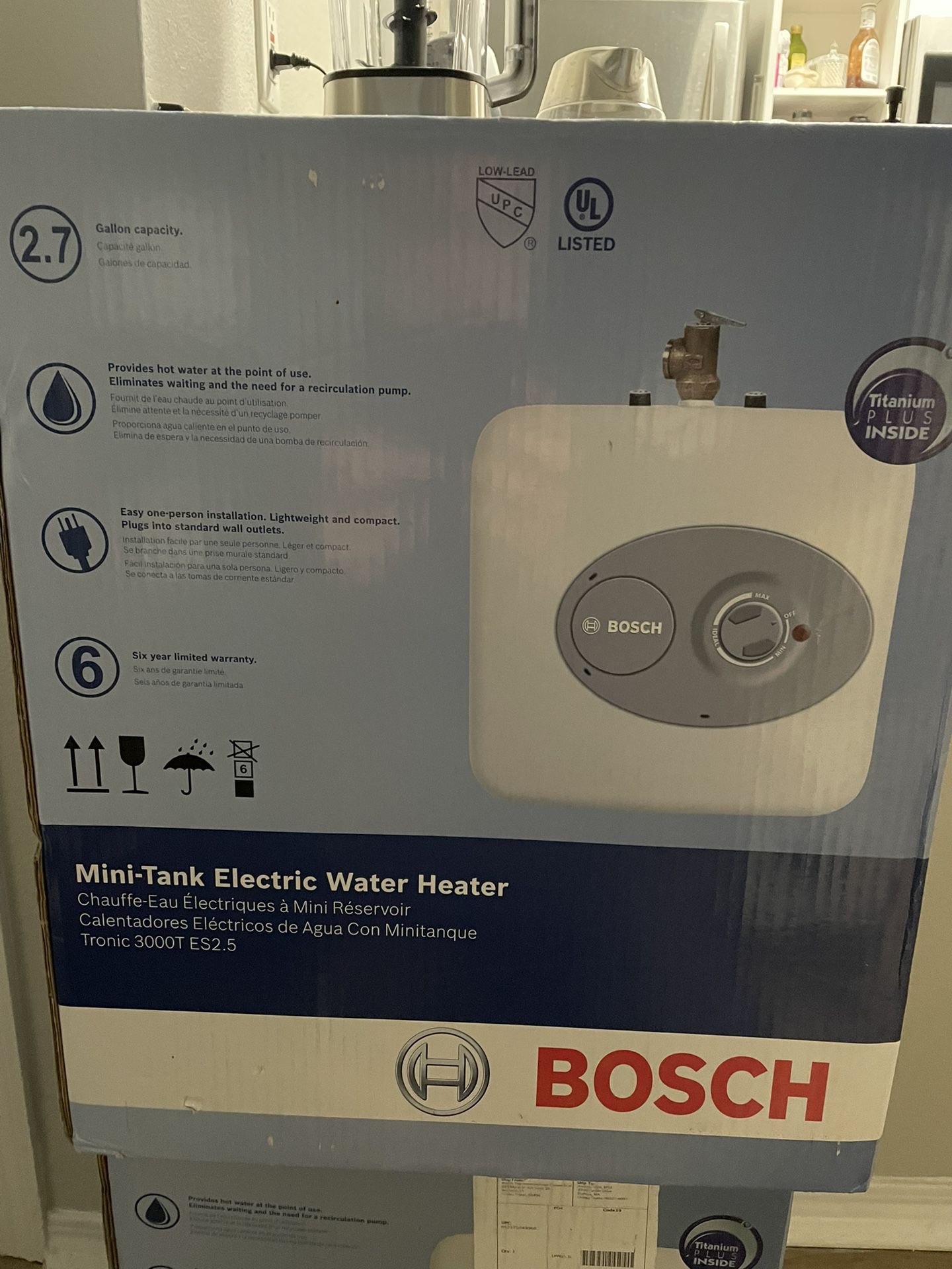 2 Bosch Mini Electric Water Heater Brand New