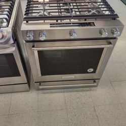 KITCHEN AID DUAL FUEL SLIDE IN STOVE ITEM