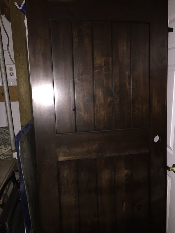 Two Pre Hung Interior Doors Solid Core Knotted Pine For Sale In Salem Or Offerup