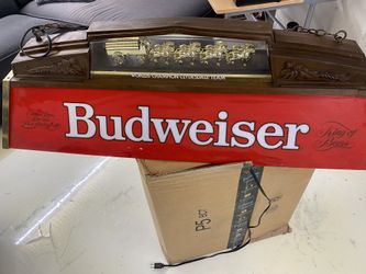 Vintage Budweiser Pool table Light 