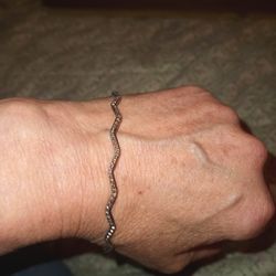 Silver Plated Bangle Bracelet 