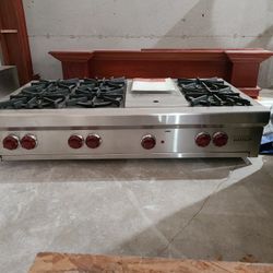 48 inch Wolf gas stove top