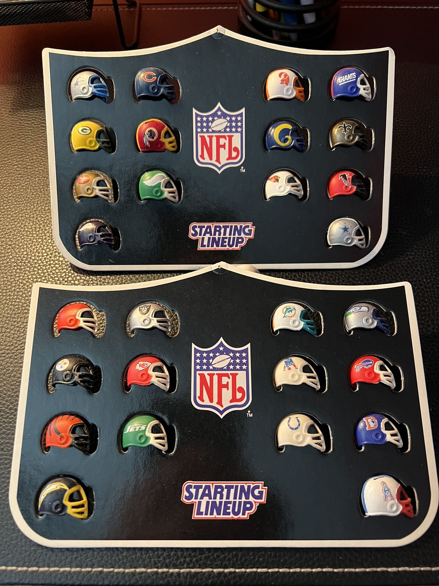 NFL Starting Lineup NFC AFC Mini Pocket Size Football Helmet Collection (1989)