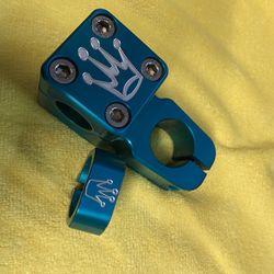 Custom Street Toys Stem Seat Clamp Teal BMX
