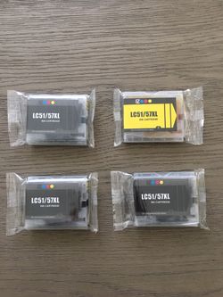 LC51/57XL Ink Cartridge Yellow & Black New Sealed EZ Brother Printer Laser Ink