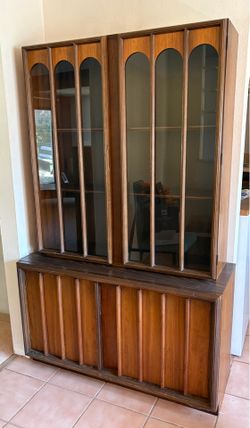 MCM Keller Colonnade Top Walnut Hutch