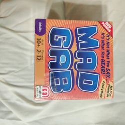 Factory Sealed Mad Gab Game By Mattel