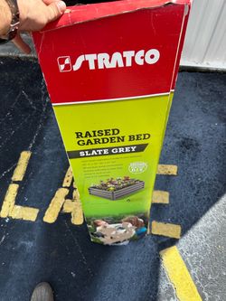 Stratco Raised Garden Bed Slate Grey New
