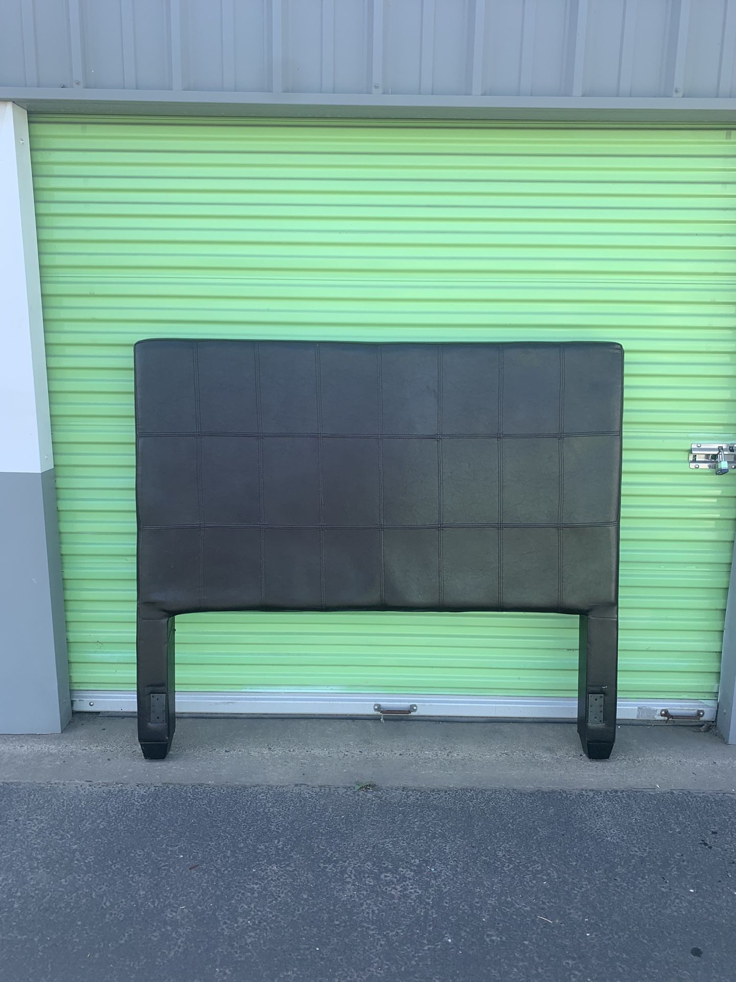 Queen Size Leather Headboard.