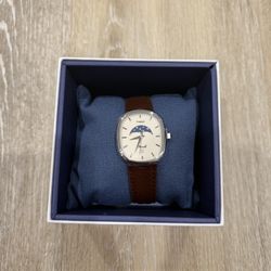 noah timex oval moon phase watch black gold