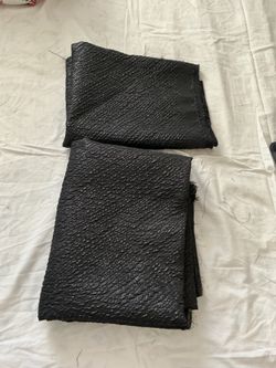 2 yds Black Textured Fabric Pieces