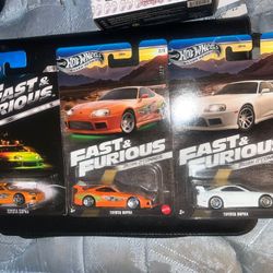 Hot Wheels Fast and Furious Supra Lot