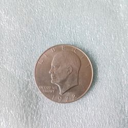 1972 D Eisenhower Dollar