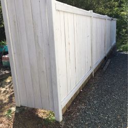 White Privacy Fence 