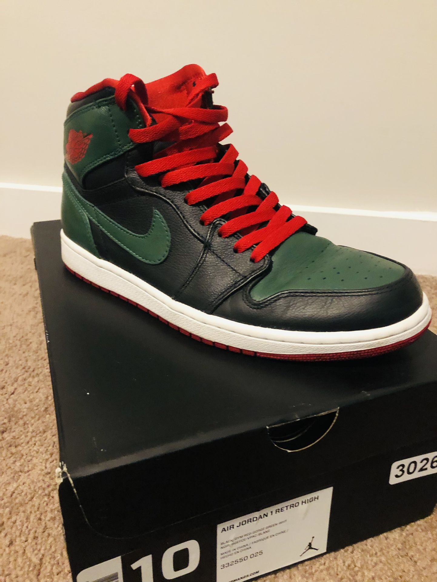 JORDAN 1 RETRO GREEN GUCCI