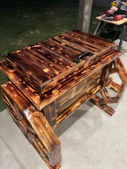 Rustic ice chest