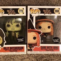 Hocus Pocus Funkos Billy Butcherson Dani With Binx Spirit Halloween 