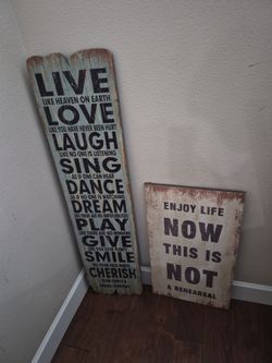 Rustic wood insporentional wall signs-buy 1 for 15 or 2 for 25