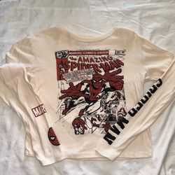 Girls Spider Man Long Sleeve Shirt