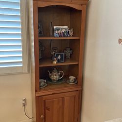 Shelves with cabinet