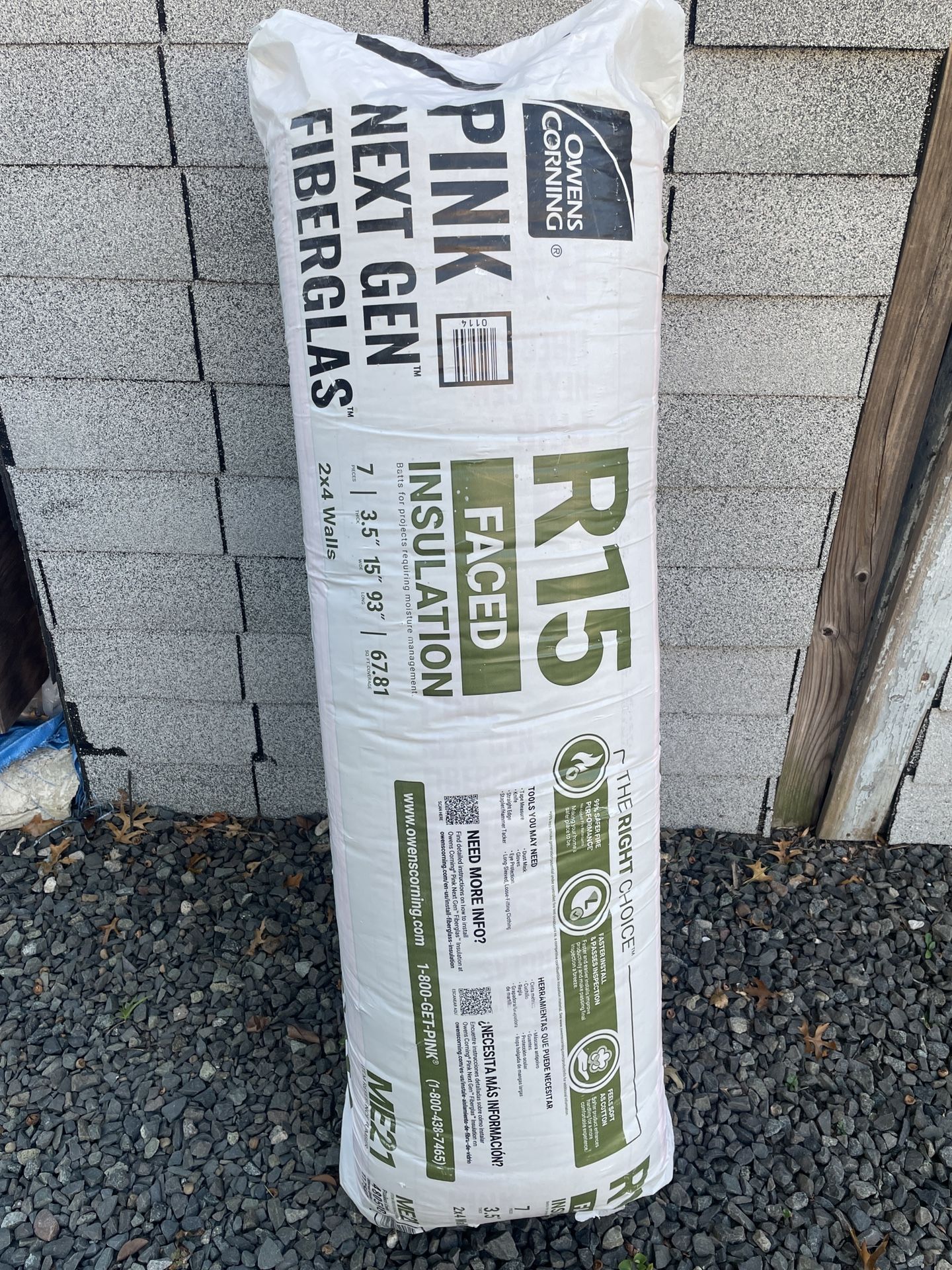 R-15 Faced Insulation