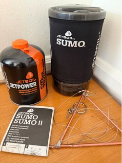 Jetboil Sumo 2 Cooking System + Hanging Kit – New Never Used camping stove