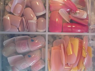 4 Sets Of Press On Nails $15