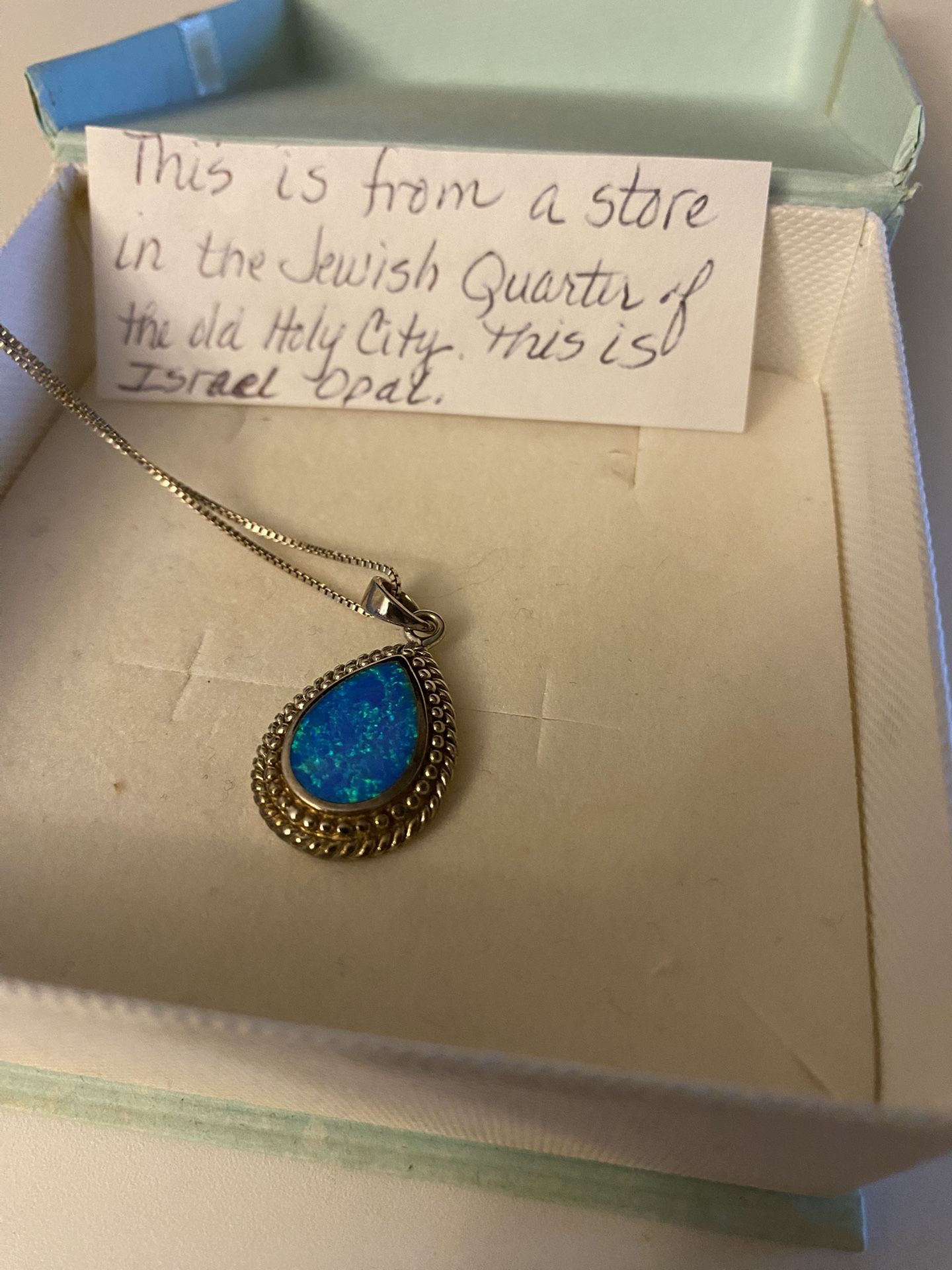 Jerusalem/Israel Sterling Silver Opal