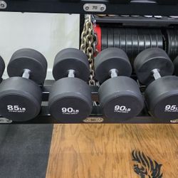 Round Urethane Heavy Dumbbells 85,90,95