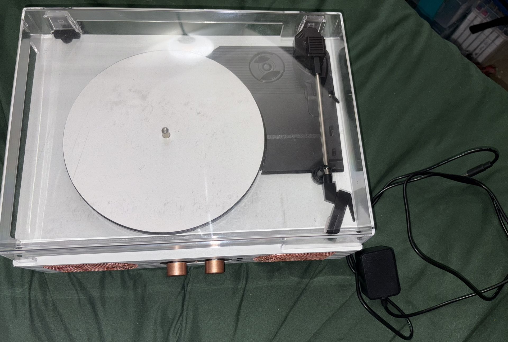 Vinyl Record Player with Built-in Speakers 3-Speed Vintage